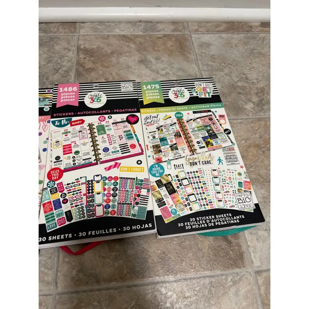 Happy Planner Sticker Lot of 5 Sticker Books